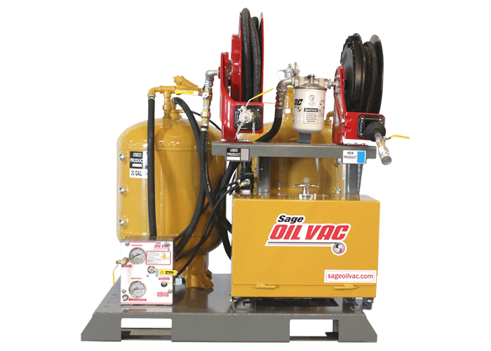 high speed vacuum-transfer lube skid